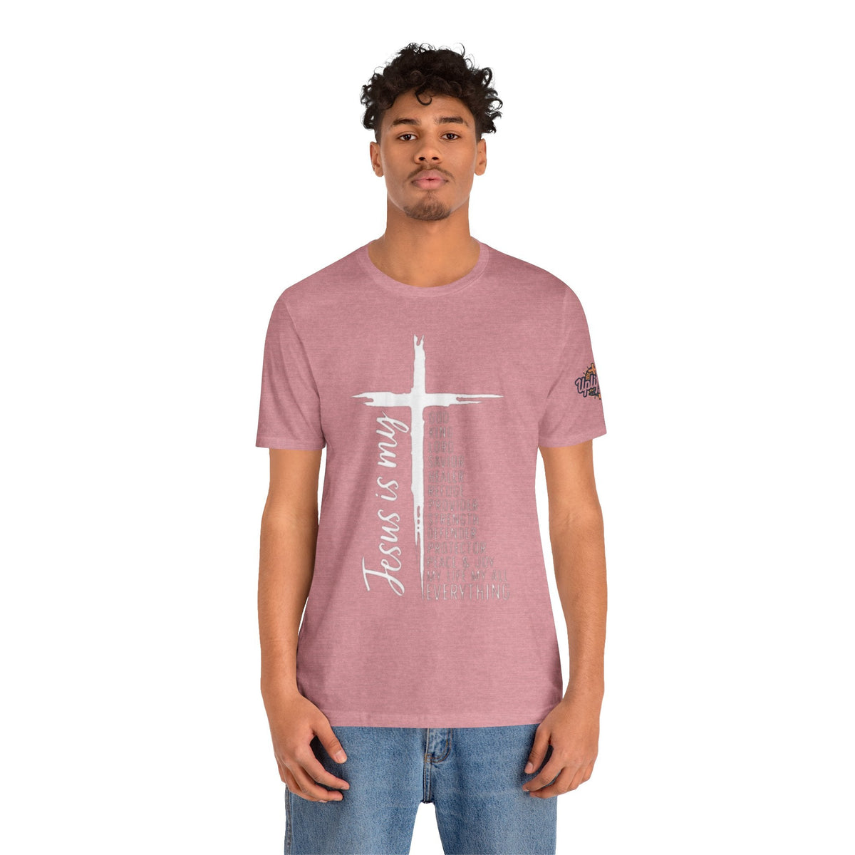 Jesus Is My Everything T-shirt – Cross List God King Lord Savior Christian T-shirt for Total Surrender Faith Printify