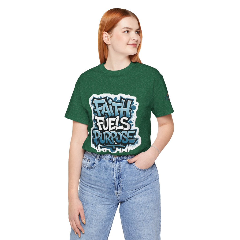 Faith Fuels Purpose T-shirt – Inspirational Christian T-shirt for Divine Drive & Unstoppable Belief Printify