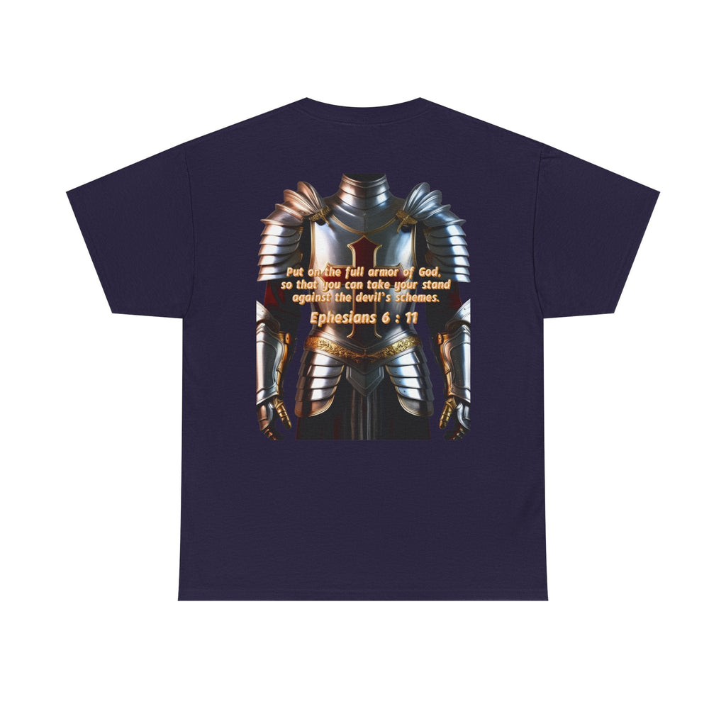 Religious Graphic Armor Of God Design - Unisex Heavy Cotton Tee Printify