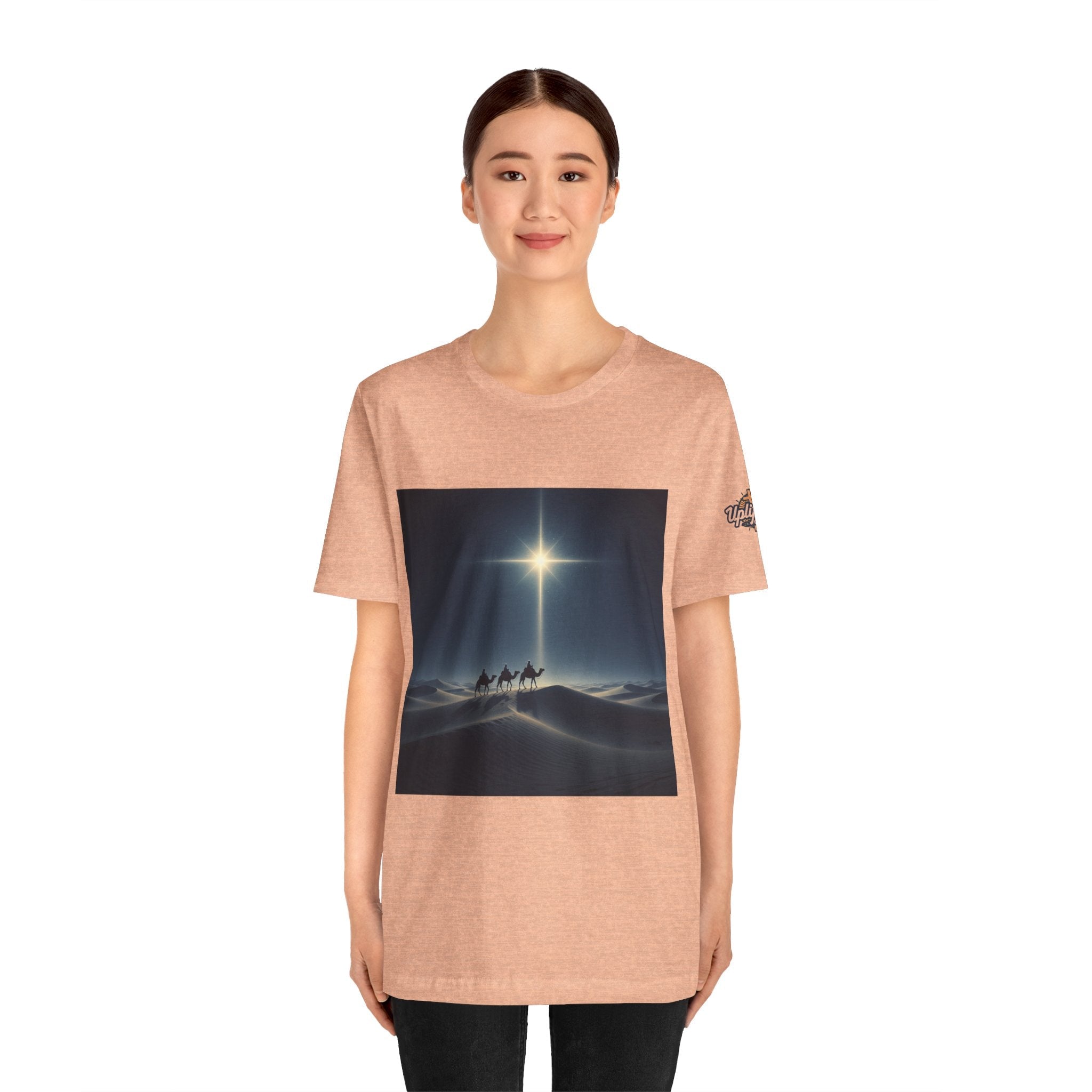 3 Wise Men T-shirt – Magi Camels Nativity Journey Christian Christmas T-shirt for Epiphany Faith & Holy Night Printify