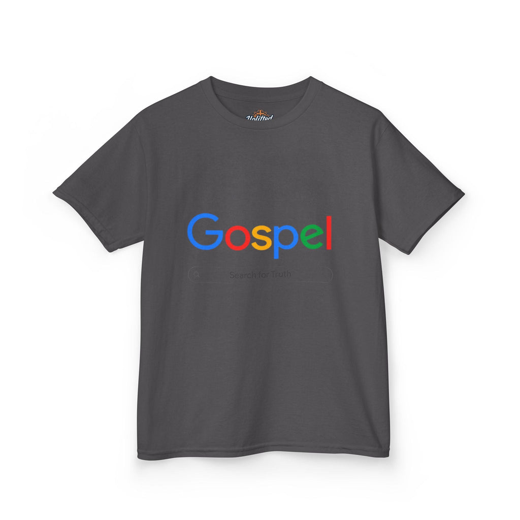 Kids Tee — "Gospel" Colorful Search-Style Logo Printify
