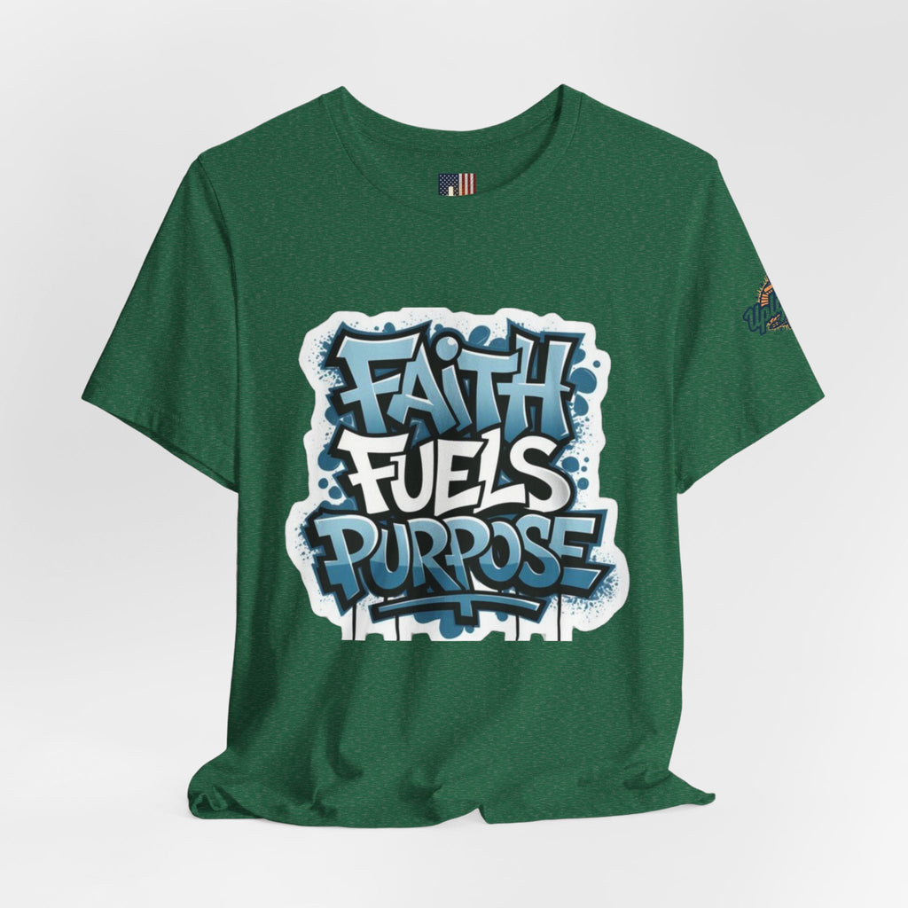 Faith Fuels Purpose T-shirt – Inspirational Christian T-shirt for Divine Drive & Unstoppable Belief Printify