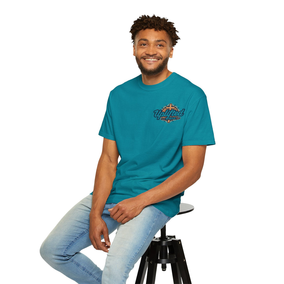 Jesus is King T-Shirt – Bold Christian Faith Tee with Crown & Cross for Eternal Reign Printify
