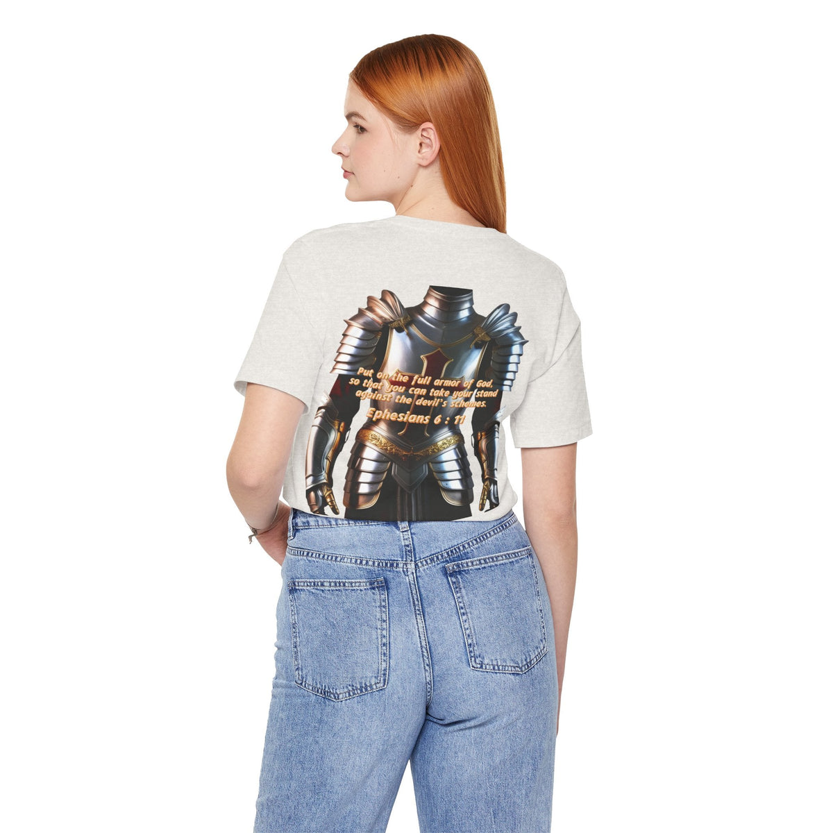 Religious Graphic Armor Of God Design - Unisex Jersey Short Sleeve Tee Printify