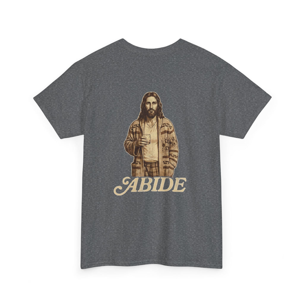 Abide Vintage Jesus Tee — "The Dude" Graphic Christian T-Shirt Printify