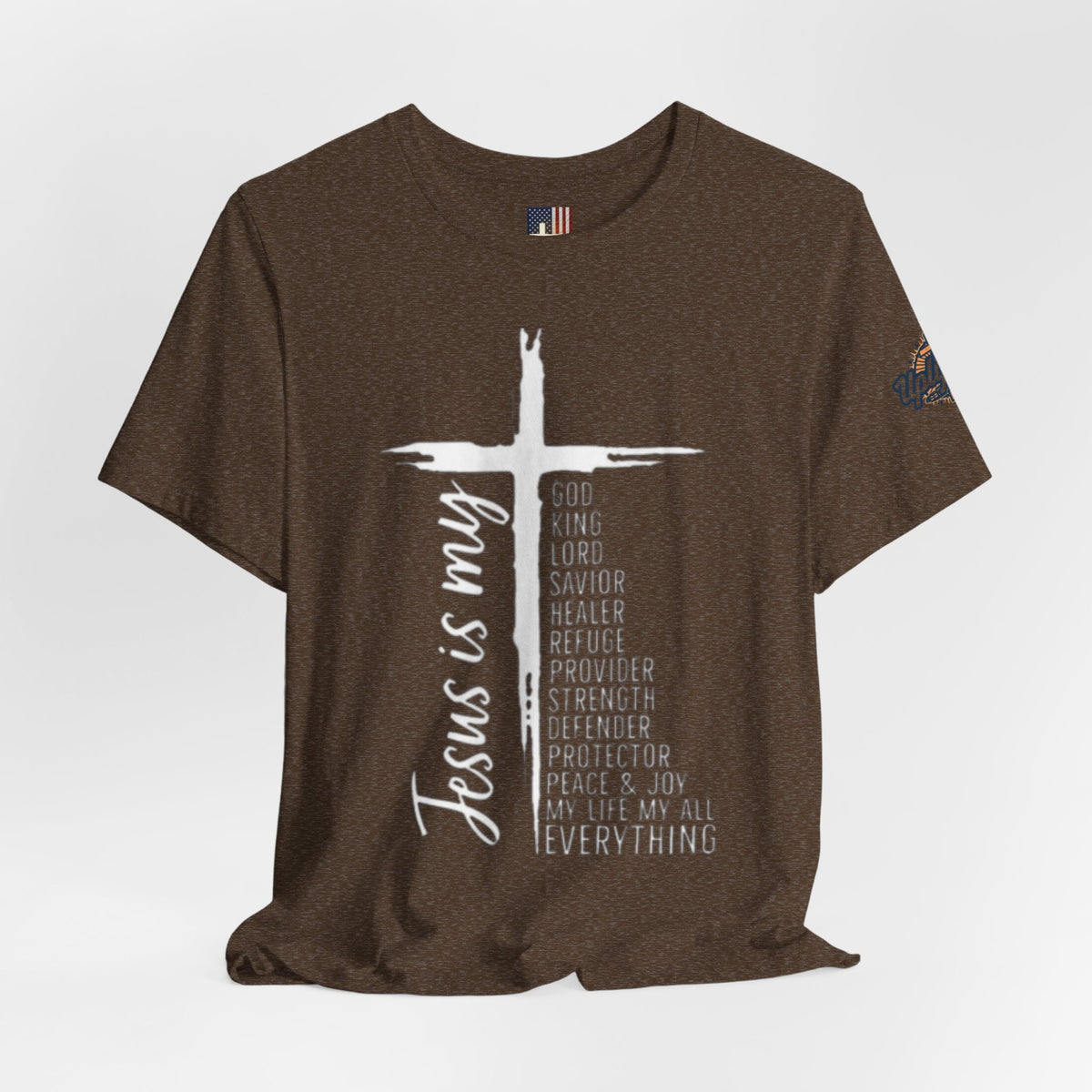 Jesus Is My Everything T-shirt – Cross List God King Lord Savior Christian T-shirt for Total Surrender Faith Printify