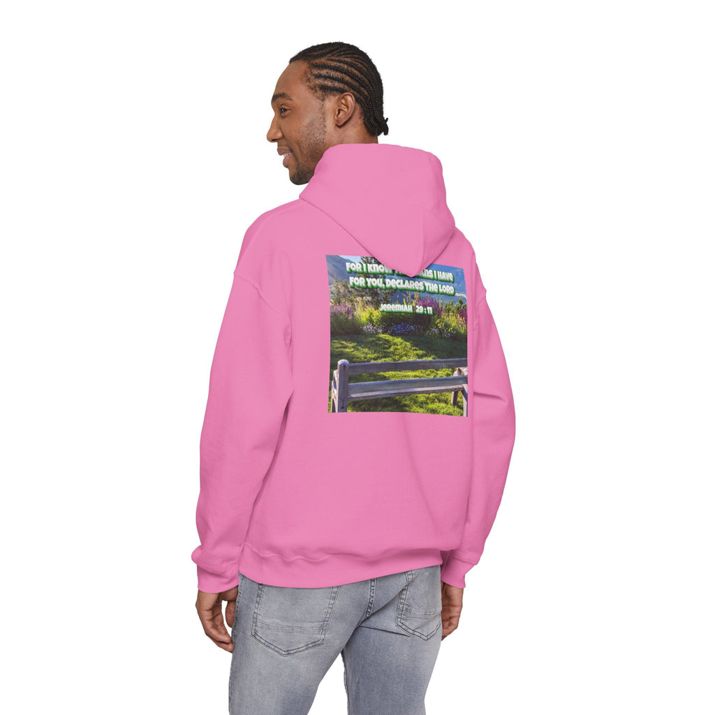 Bible Verse Unisex Heavy Blend™ Hooded Sweatshirt - Jeremiah 29 : 11 Printify