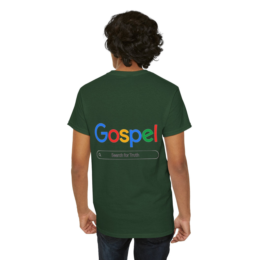 Gospel Graphic Tee — "Gospel" Colorful Logo Christian T-Shirt Printify