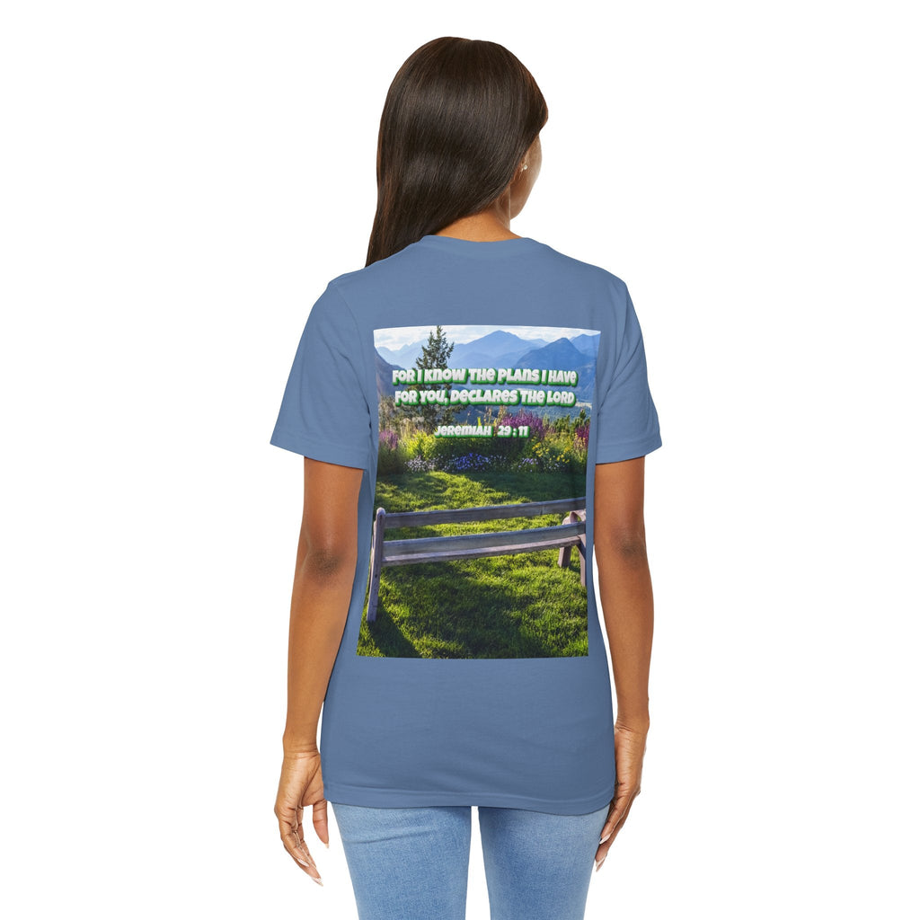 Bible Verse Unisex Tee - Jeremiah 29 : 11 Printify