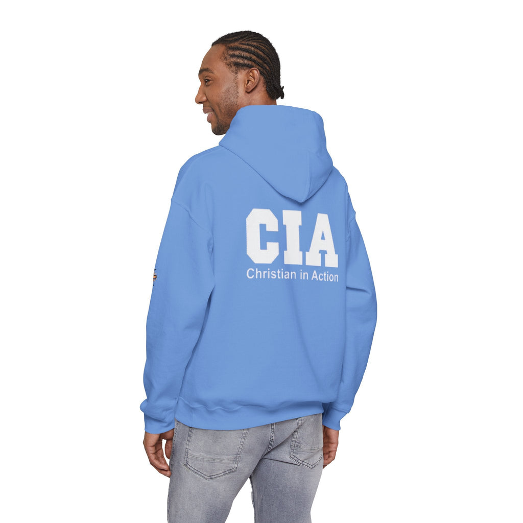 CIA Christian in Action Hoodie - Funny Faith Parody Hoodie - Mission Ready Apparel Printify