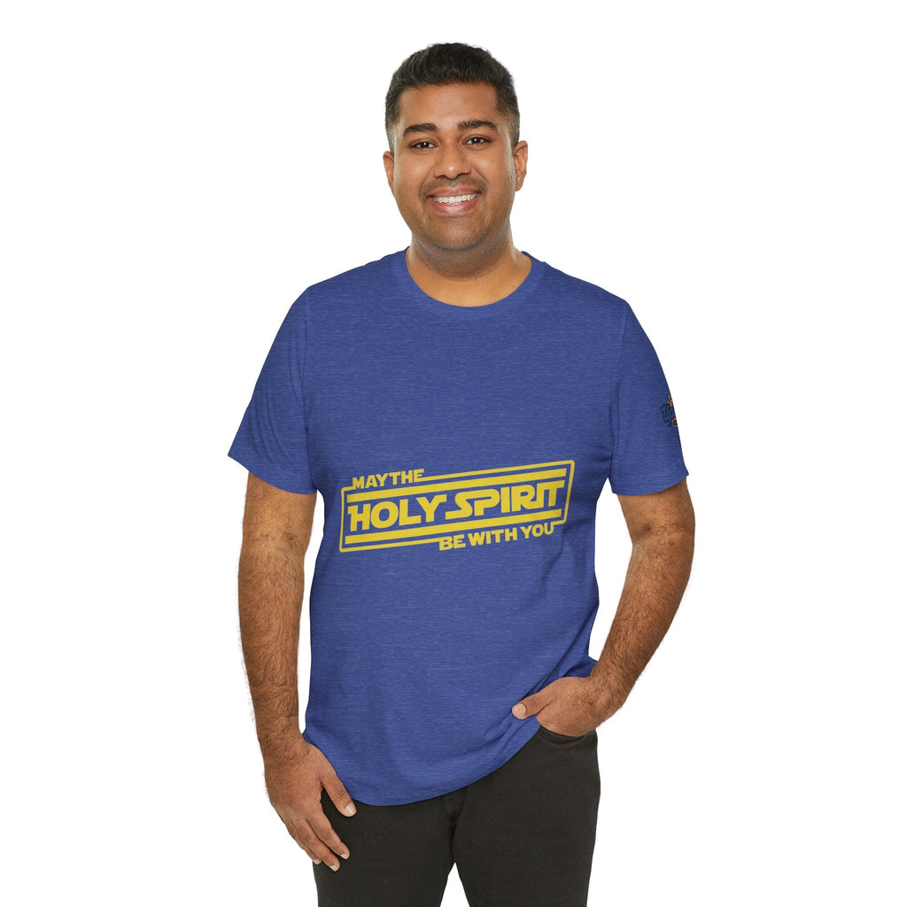 May the Holy Spirit Be With You T-shirt - Christian Star Wars Parody T-shirt Printify