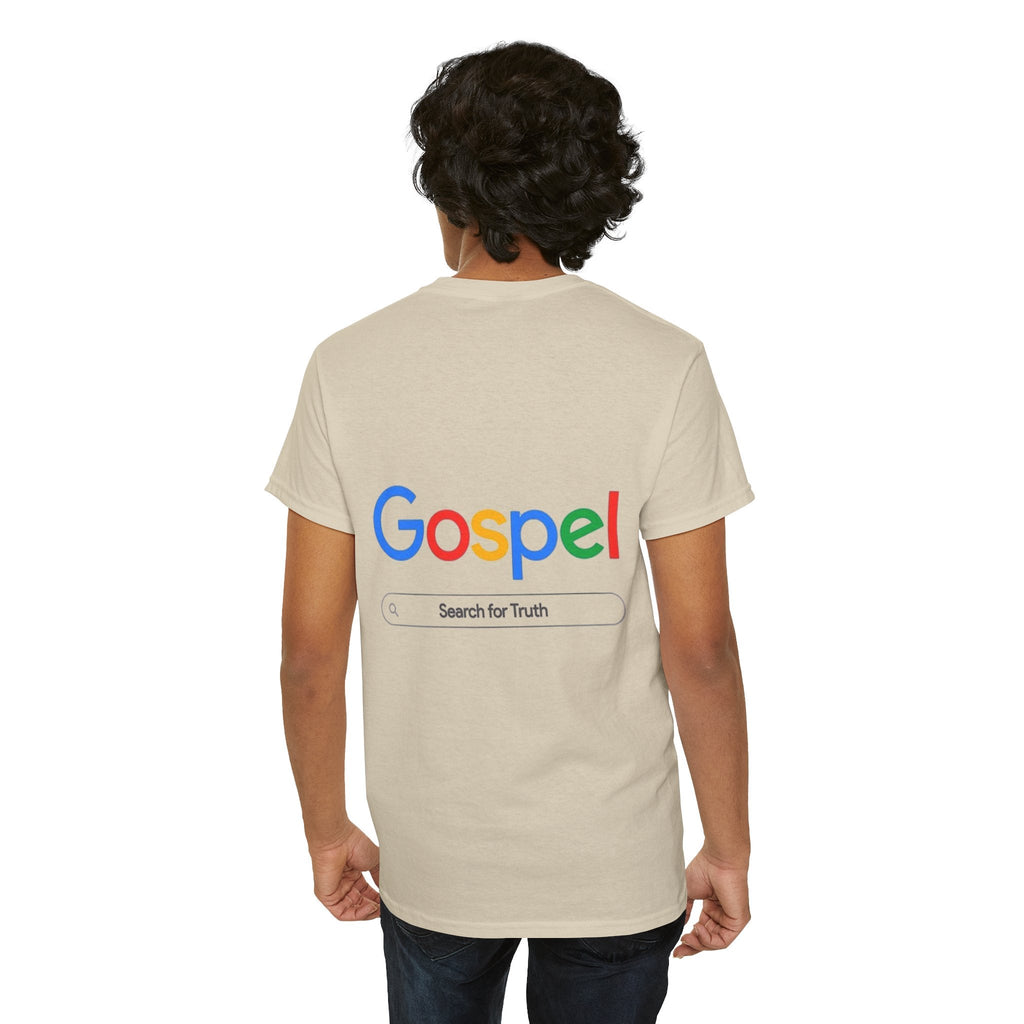 Gospel Graphic Tee — "Gospel" Colorful Logo Christian T-Shirt Printify