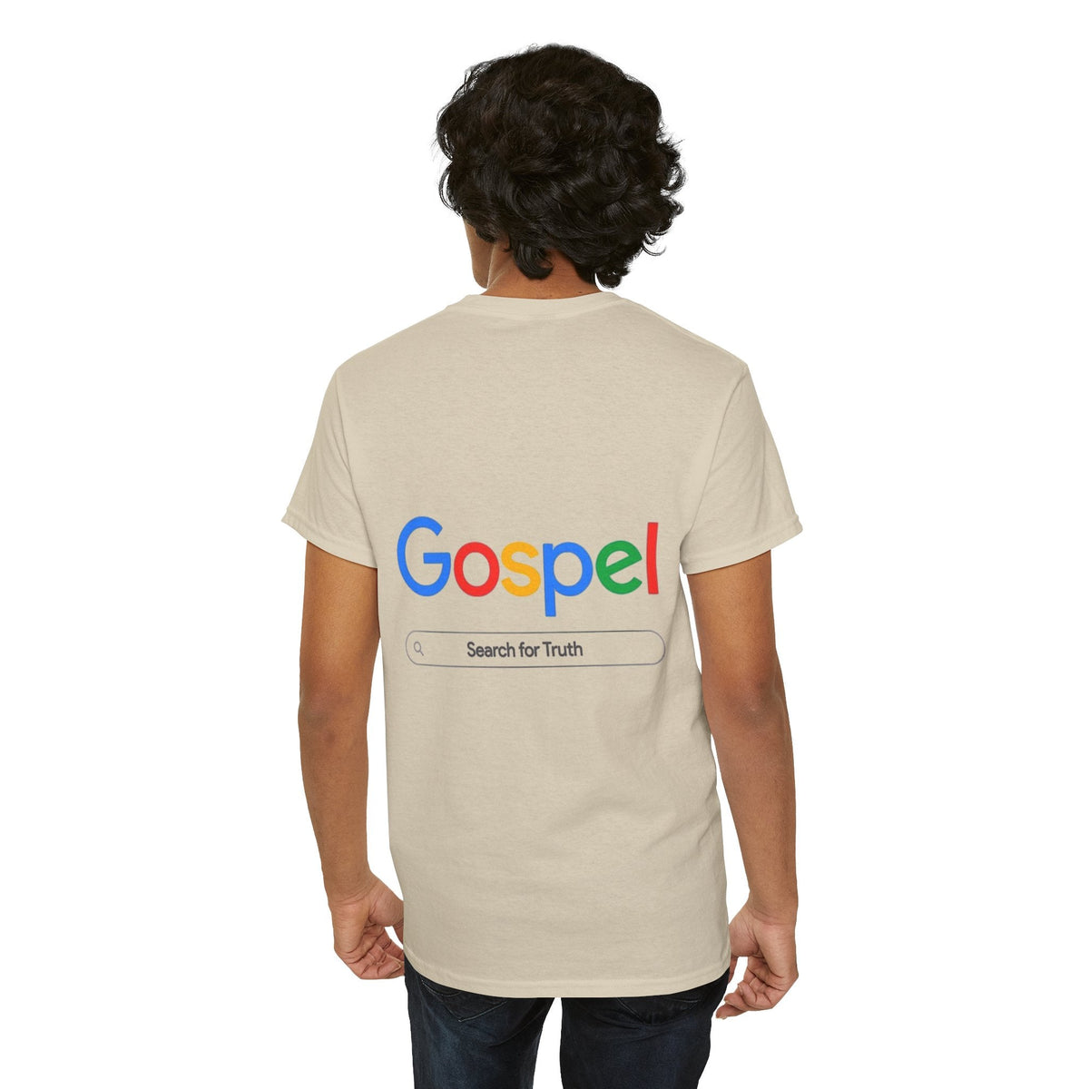Gospel Graphic Tee — "Gospel" Colorful Logo Christian T-Shirt Printify