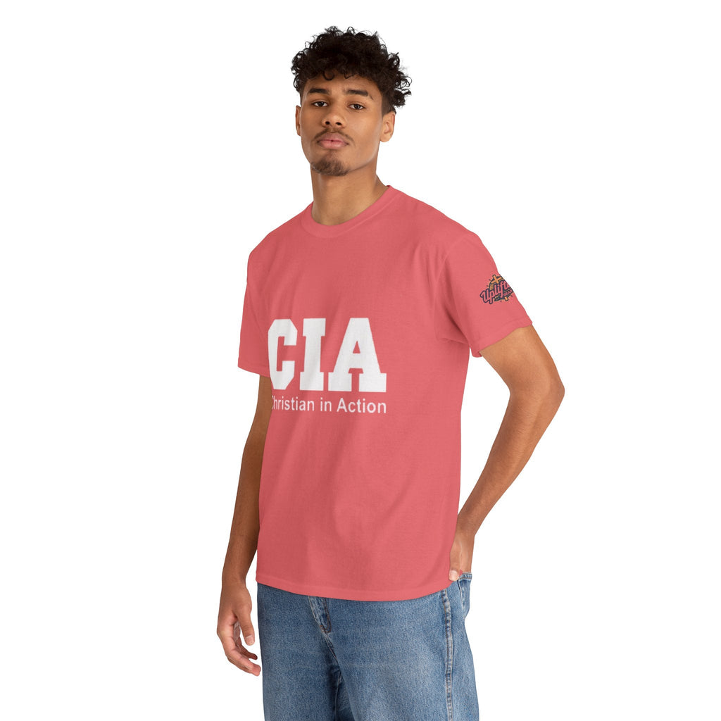 CIA Christian in Action T-shirt - Funny Faith Parody T-shirt - Mission Ready Apparel Printify