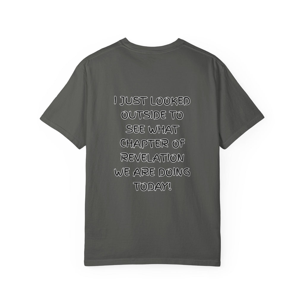 What Chapter of Revelation T-shirt – I Looked Outside My Window Christian T-shirt for End Times Humor & Faith Printify