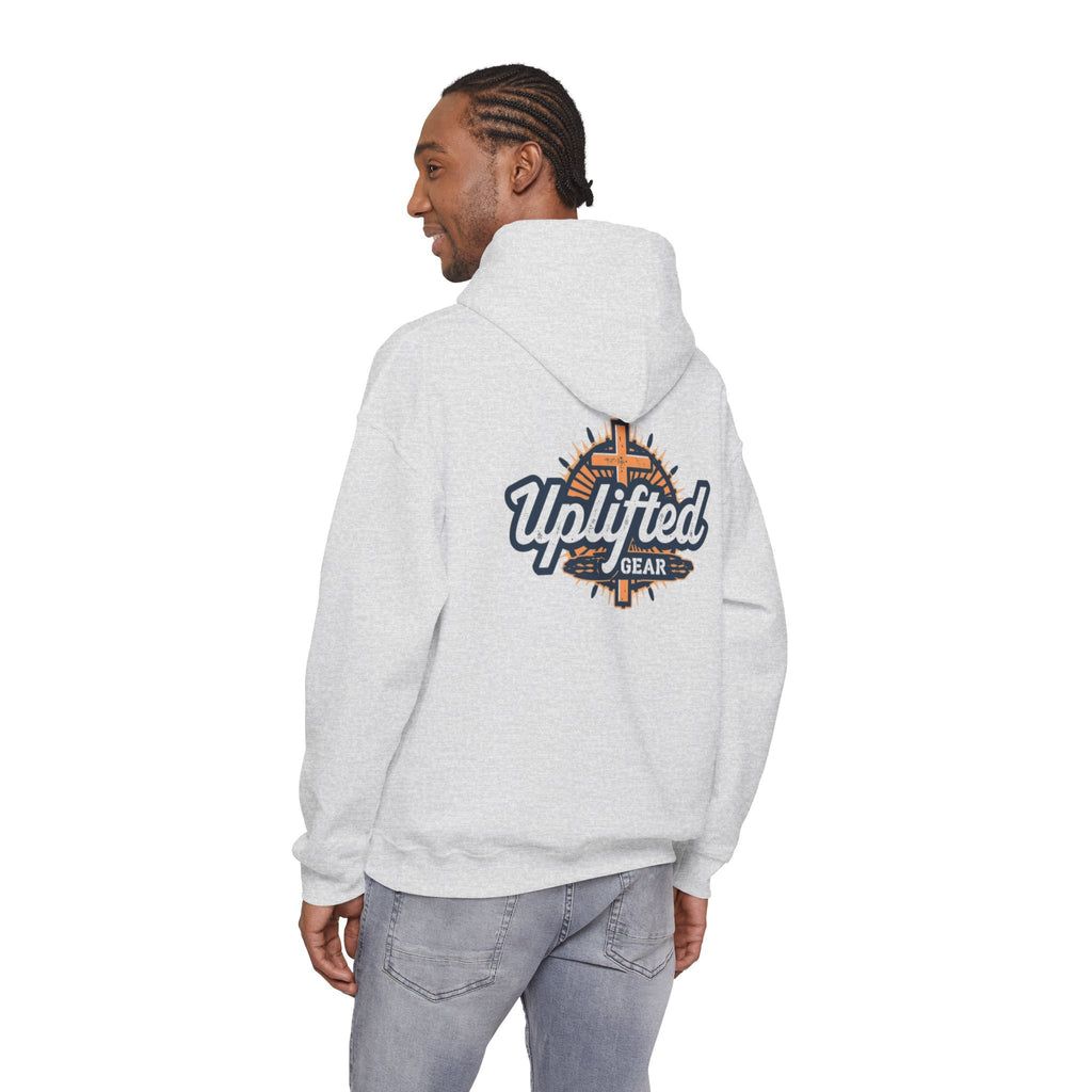 Uplifted Gear Christian Hoodie – Bold Logo Faith Hoodie for Inspired Living Printify