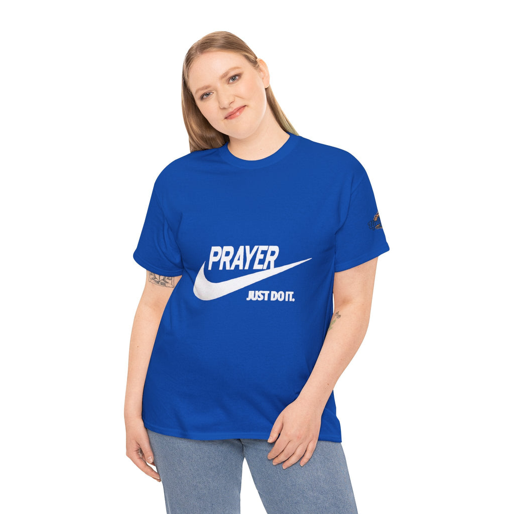 Prayer Just Do It T-shirt - Funny Christian Nike Parody T-shirt - Faith Gear Printify