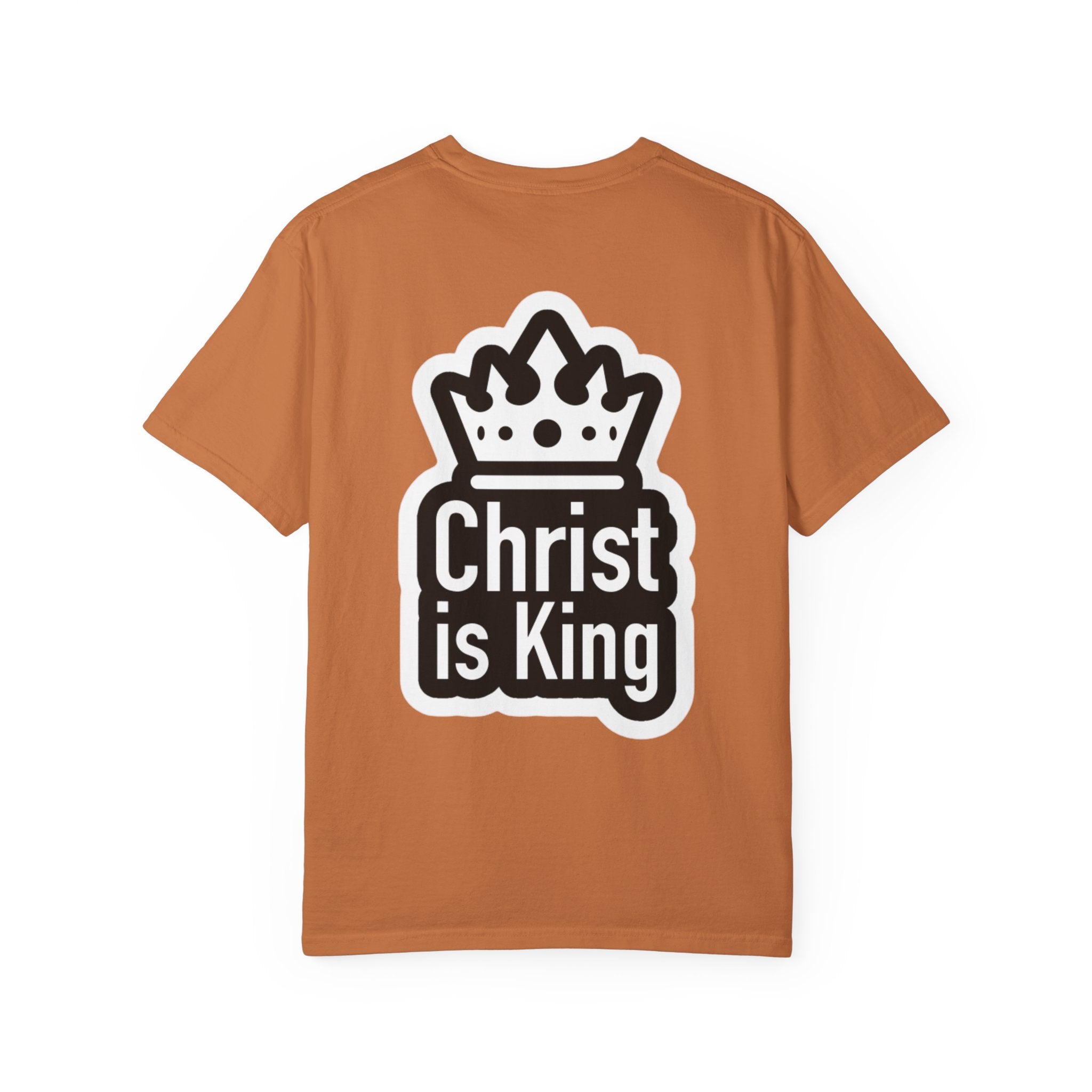 Christ is King T-Shirt – Bold Crown & Cross Christian Tee for Unashamed Faith Printify
