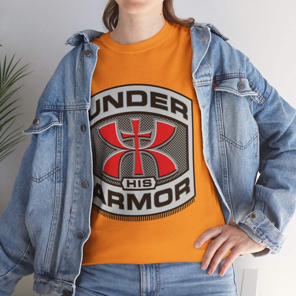Under HIS Armor Christian T-Shirt — Faith-Inspired Under Armour Style Printify