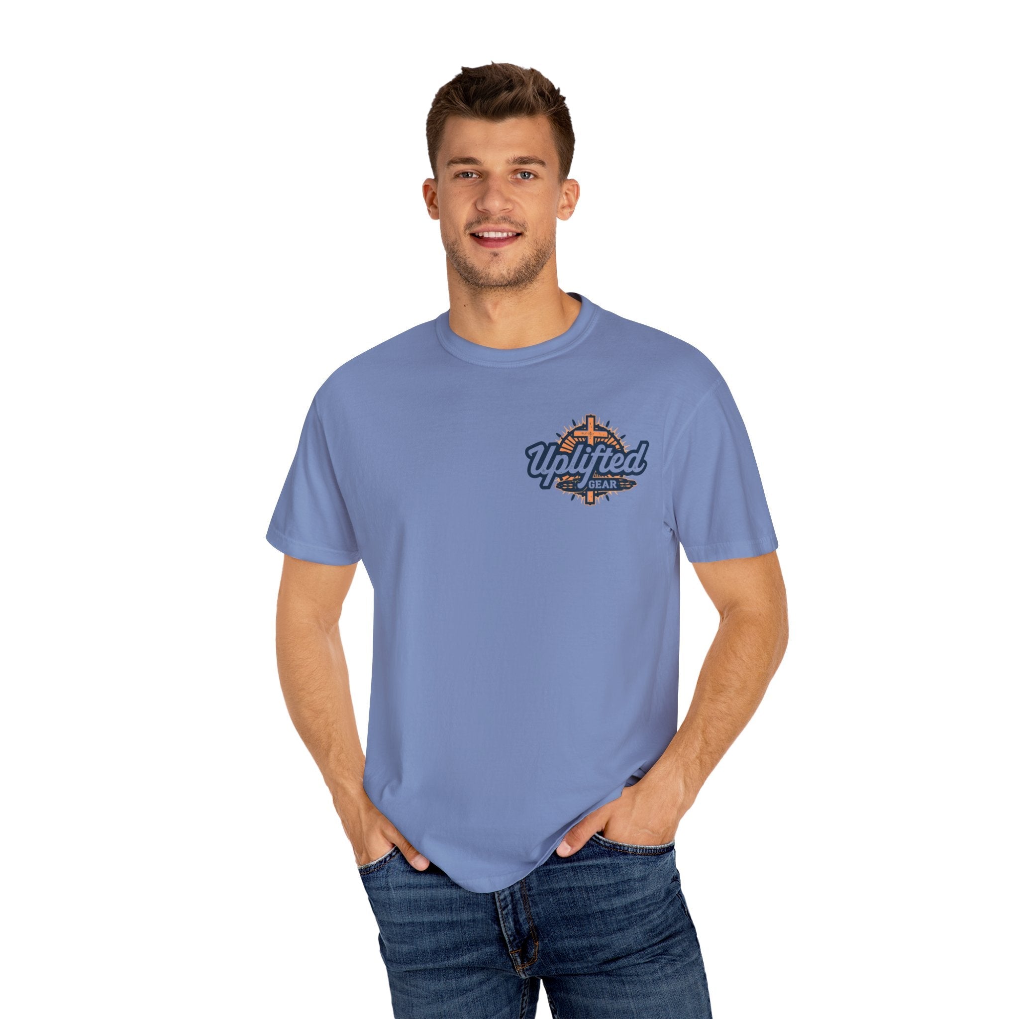 Trust in The Lord Proverbs 3:5-6 Biblical Design Unisex Garment-Dyed T-shirt Printify