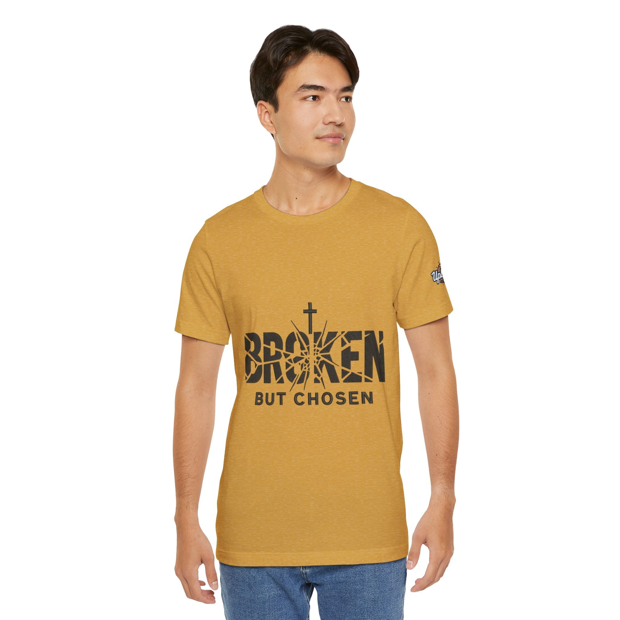 Broken But Chosen T-Shirt — Inspirational Faith Graphic Tee Printify