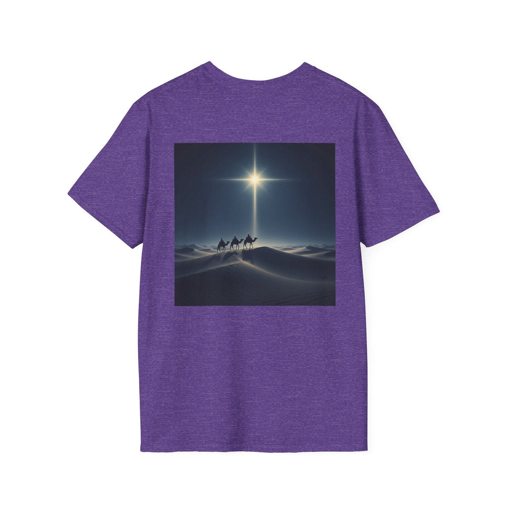 3 Wise Men T-shirt – Magi Camels Nativity Journey Christian Christmas T-shirt for Epiphany Faith & Holy Night Printify