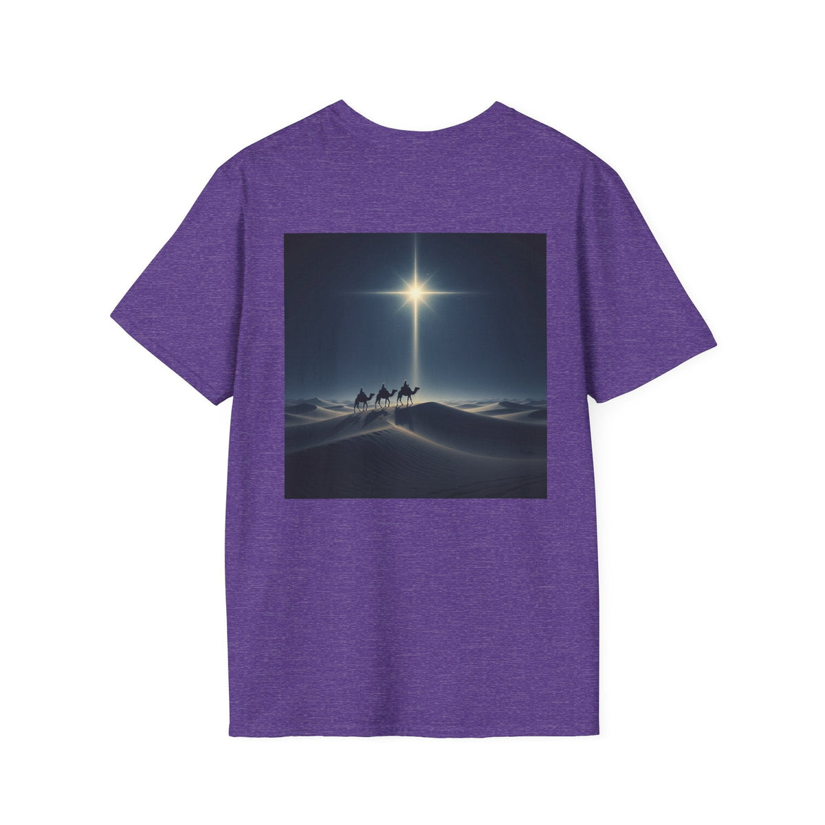 3 Wise Men T-shirt – Magi Camels Nativity Journey Christian Christmas T-shirt for Epiphany Faith & Holy Night Printify