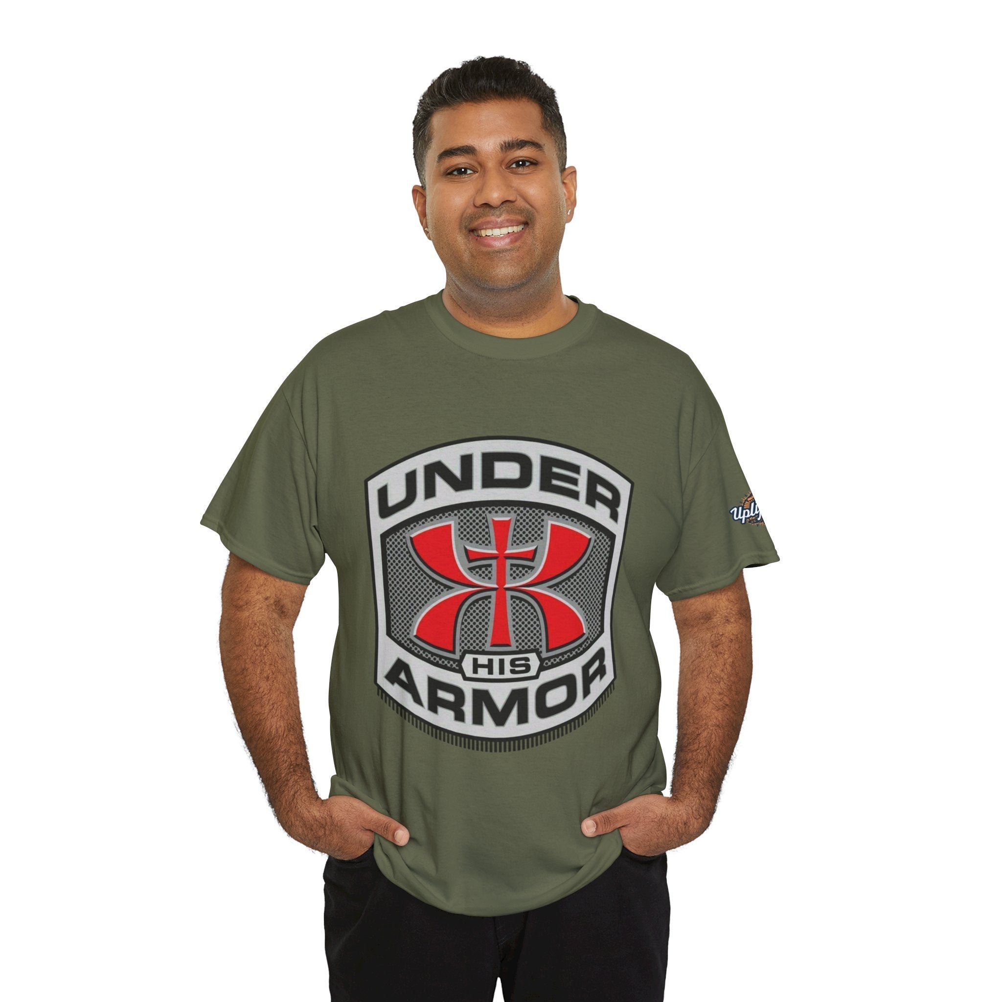 Under HIS Armor Christian T-Shirt — Faith-Inspired Under Armour Style Printify