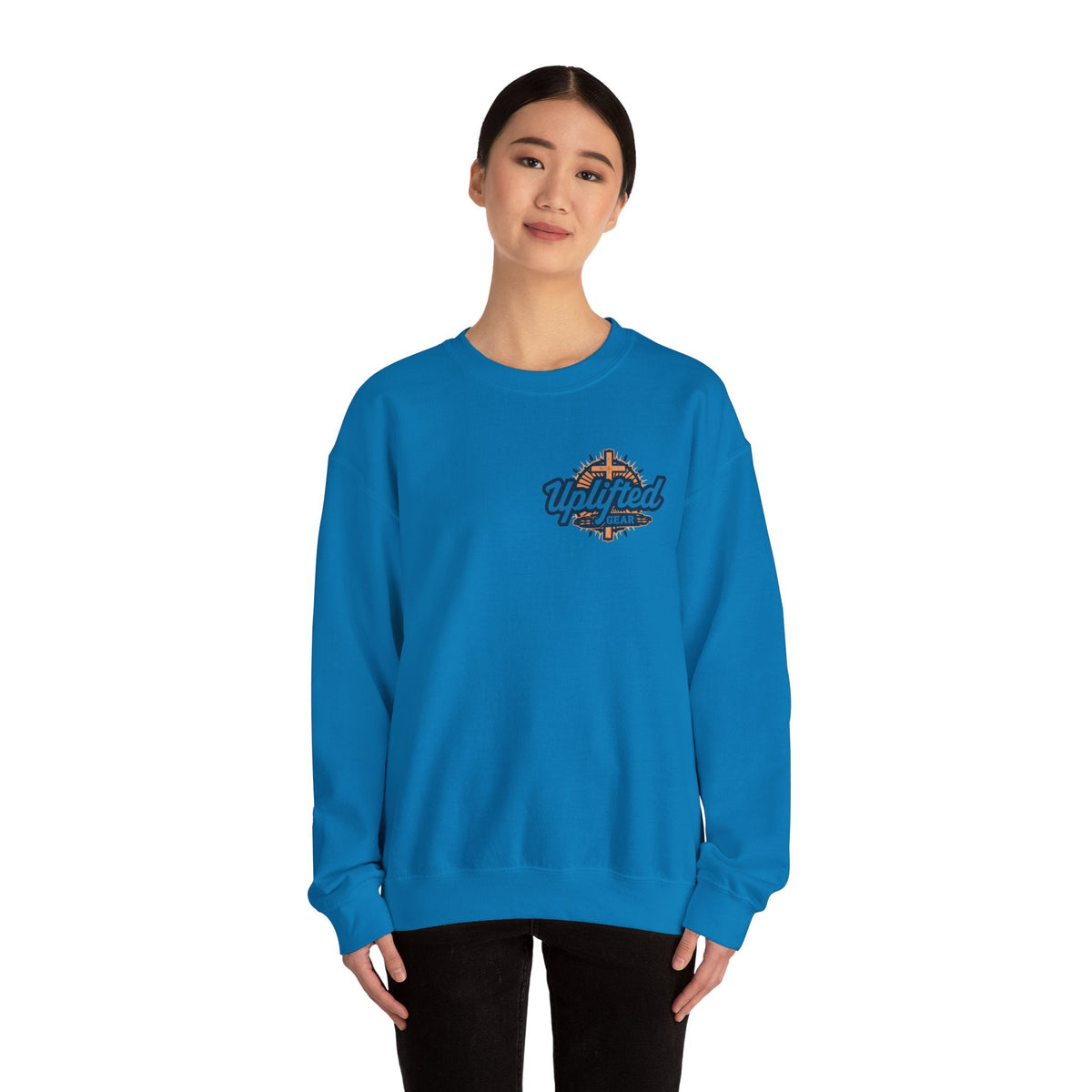 Bible Verse Heavy Blend™ Crewneck Sweatshirt Unisex  - Philippians 4 : 13 Printify