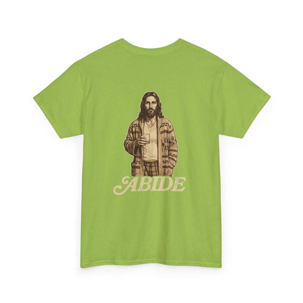 Abide Vintage Jesus Tee — "The Dude" Graphic Christian T-Shirt Printify