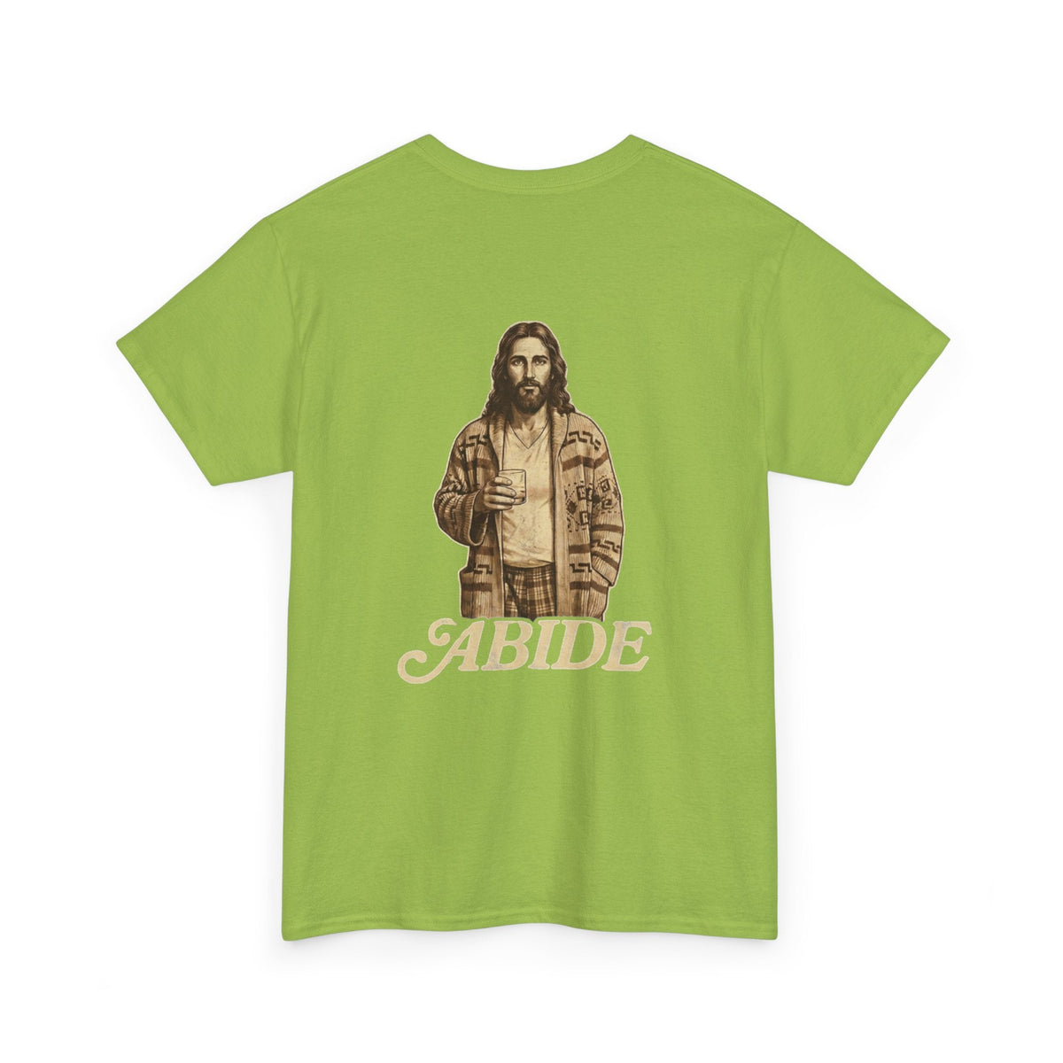 Abide Vintage Jesus Tee — "The Dude" Graphic Christian T-Shirt Printify