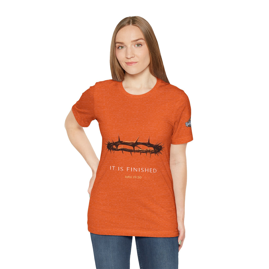 It Is Finished Crown of Thorns Tee — Christian John 19:30 Faith Shirt Printify