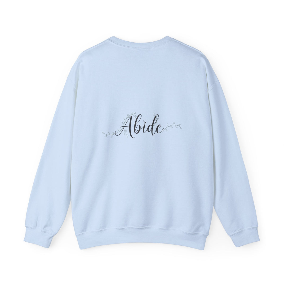 Abide Sweatshirt – Vine Wrapped John 15:5 Christian Sweatshirt for Cozy Devotion Printify