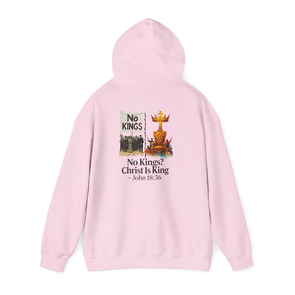 No Kings? Christ is King Hoodie – Bold Christian Hoodie for Sovereign Faith Printify