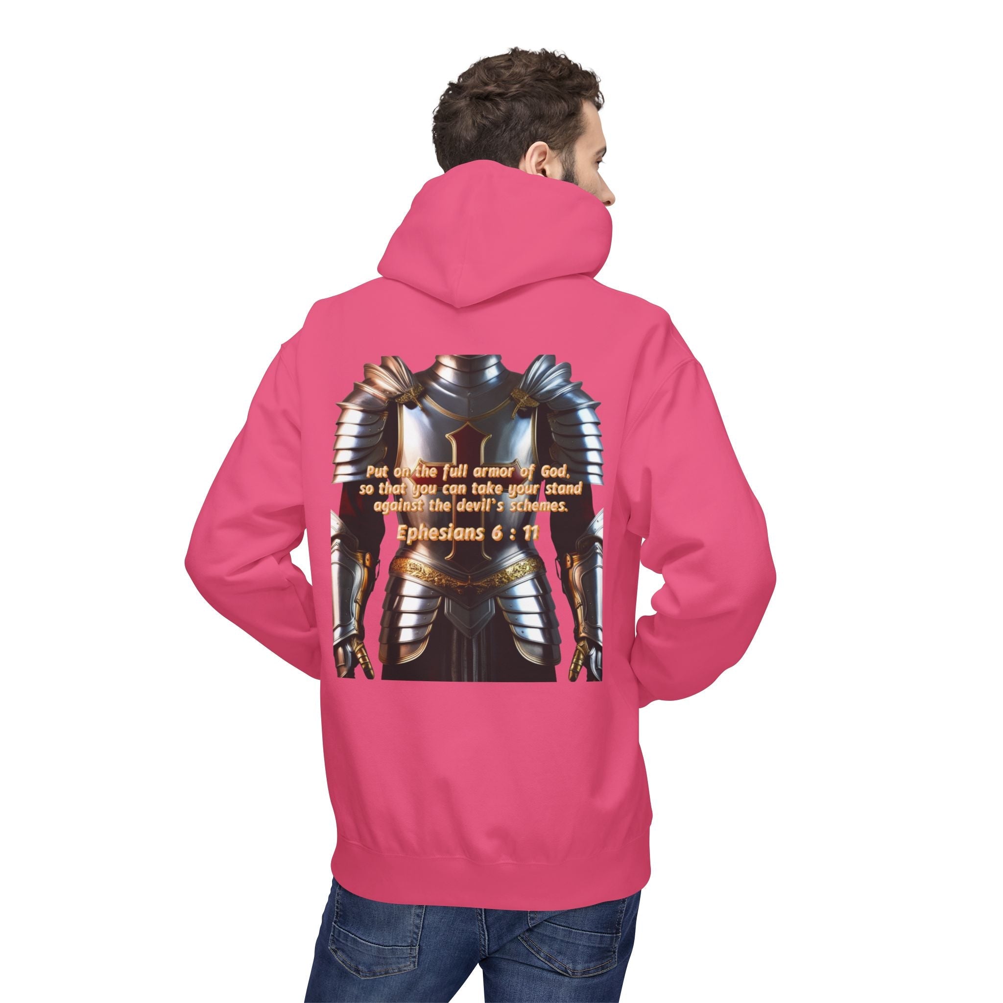 Hoodie - Ephesians 6:11 Bible Verse Religious Design Printify