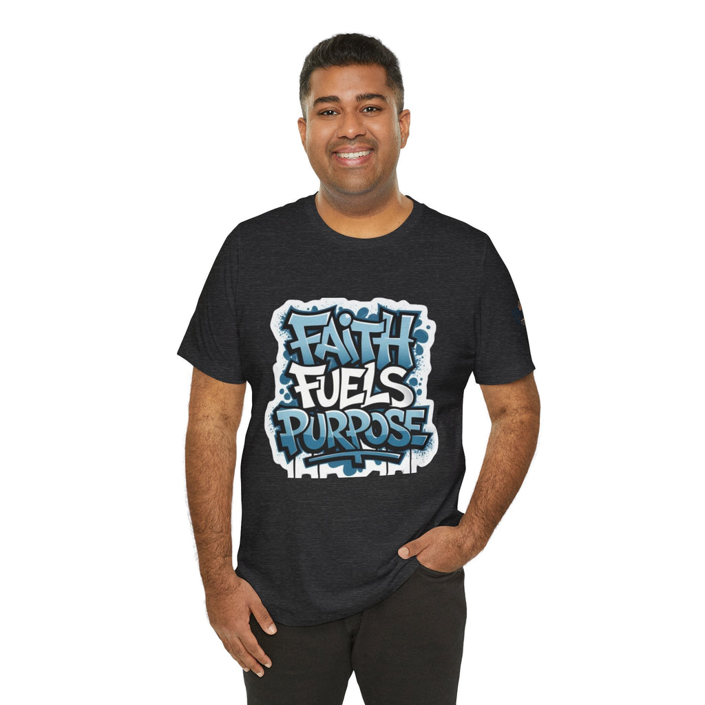 Faith Fuels Purpose T-shirt – Inspirational Christian T-shirt for Divine Drive & Unstoppable Belief Printify