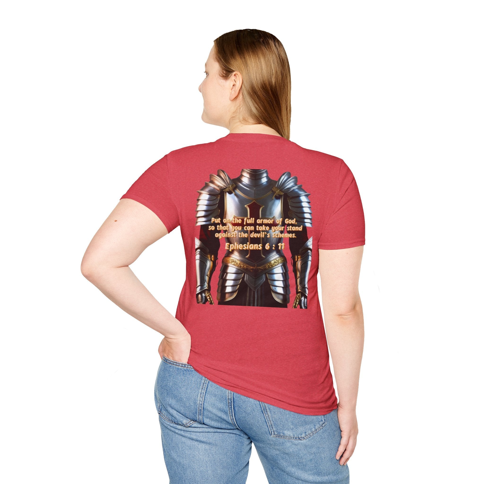 Religious Graphic Armor Of God Design - Unisex Softstyle T-Shirt Printify