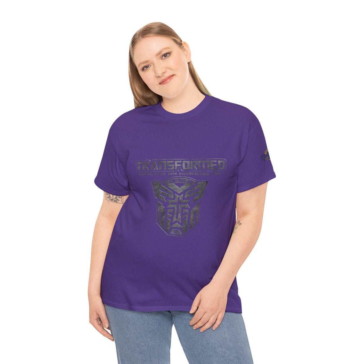 Transformer Logo Christian T-shirt | 2 Corinthians 3:18 Bible Verse T-shirt Printify