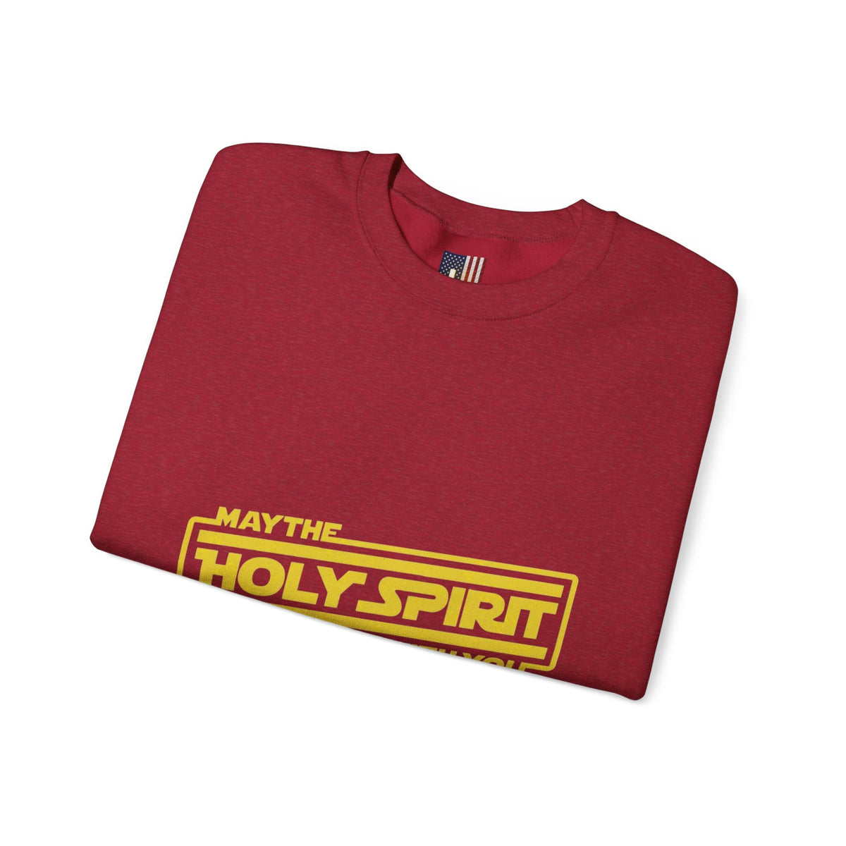 May the Holy Spirit Be With You Sweatshirt - Christian Star Wars Parody Sweatshirt Printify