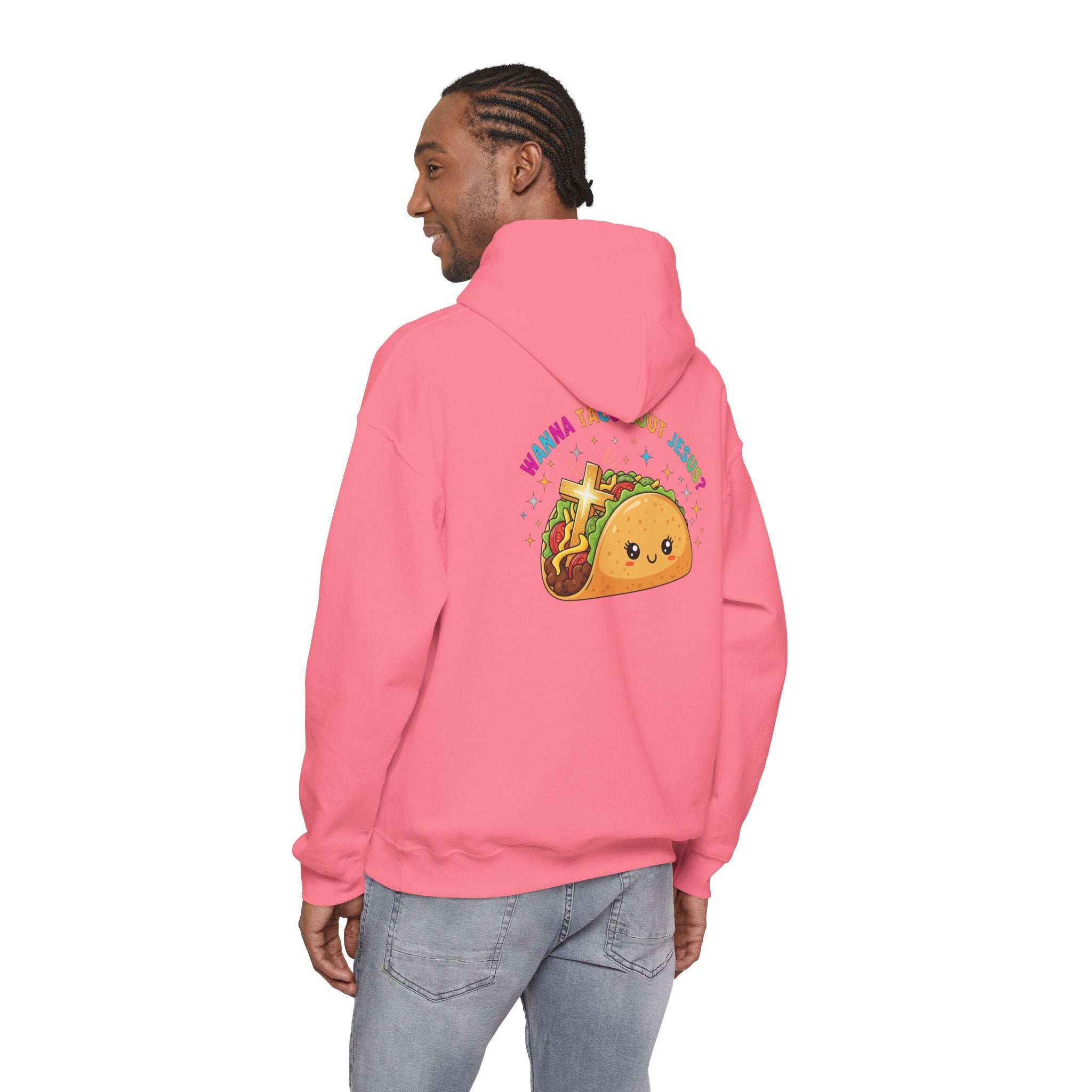 Wanna Taco 'Bout Hoodie – Cozy Christian Pun Hoodie for Faith & Fun Printify