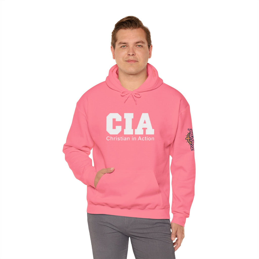 CIA Christian in Action Hoodie - Funny Faith Parody Hoodie - Mission Ready Apparel Printify