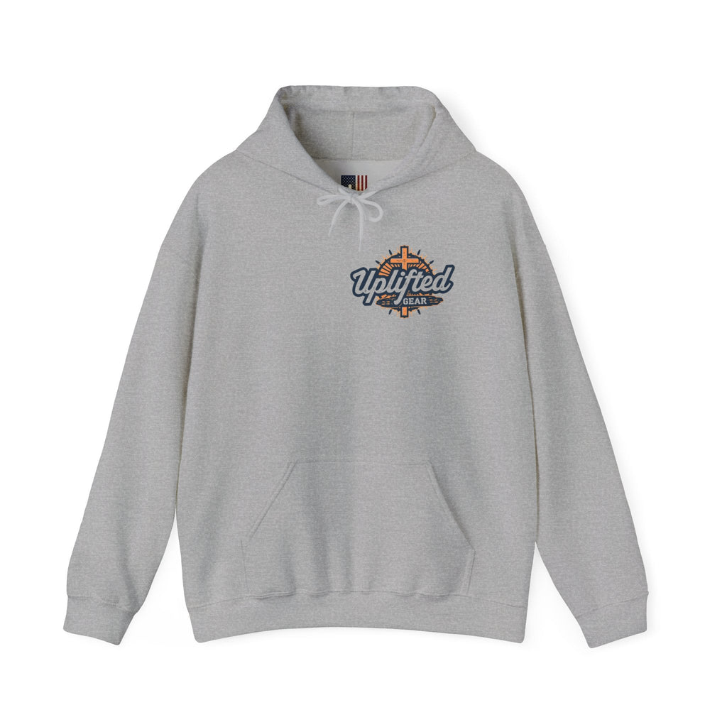 Christ is King Hoodie – Bold Crown & Cross Christian Sweatshirt for Unshakable Faith Printify