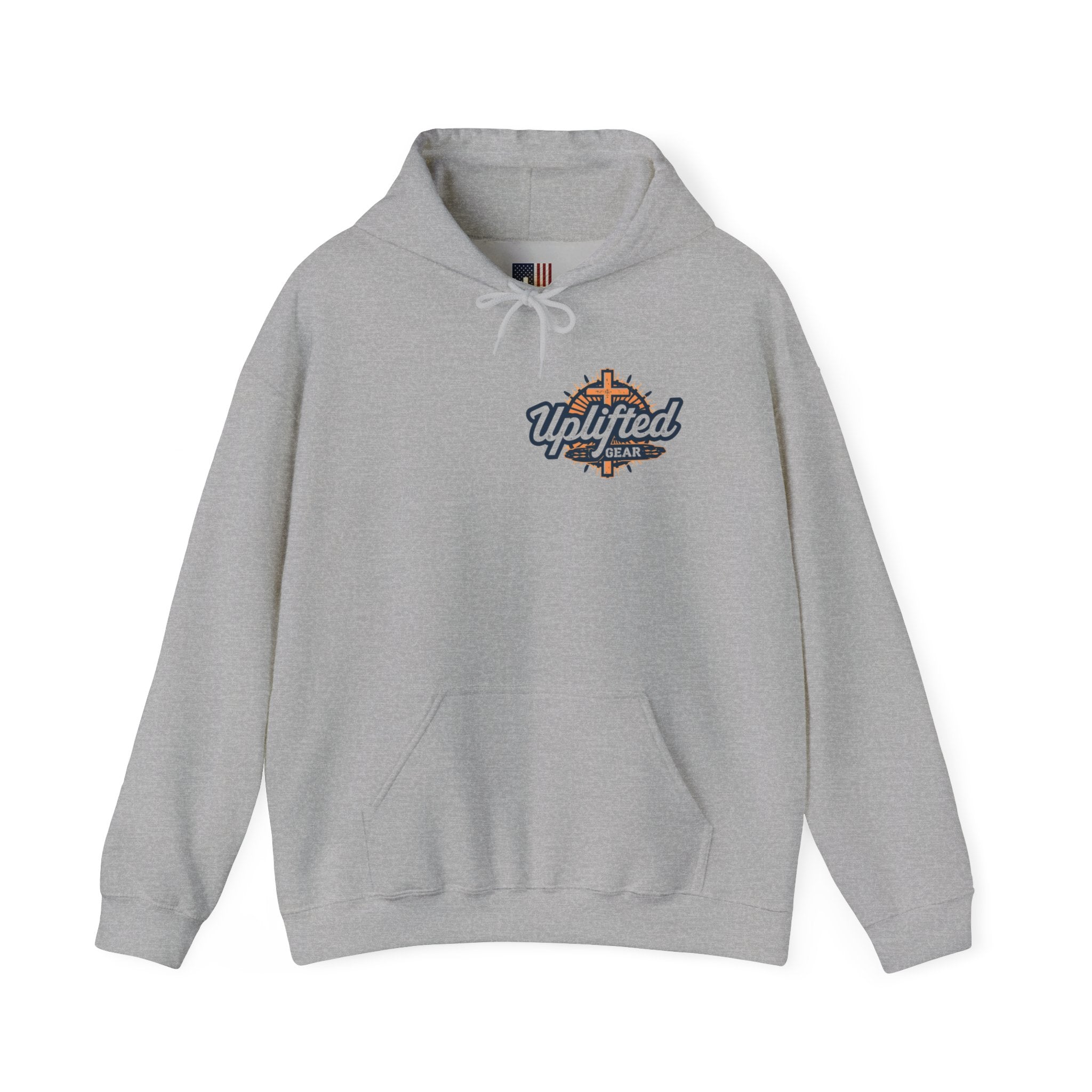 Christ is King Hoodie – Bold Crown & Cross Christian Sweatshirt for Unshakable Faith Printify