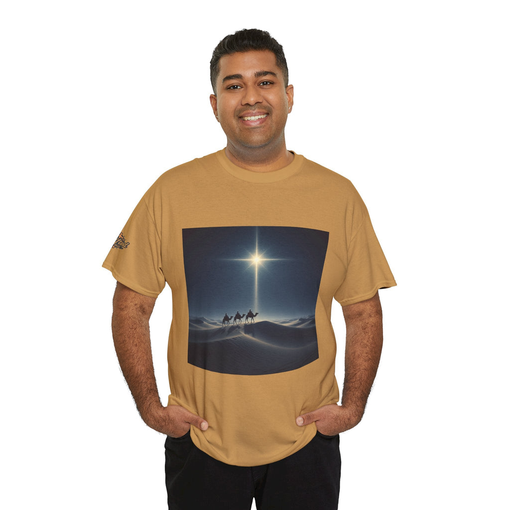 3 Wise Men T-shirt – Magi Camels Nativity Journey Christian Christmas T-shirt for Epiphany Faith & Holy Night Printify