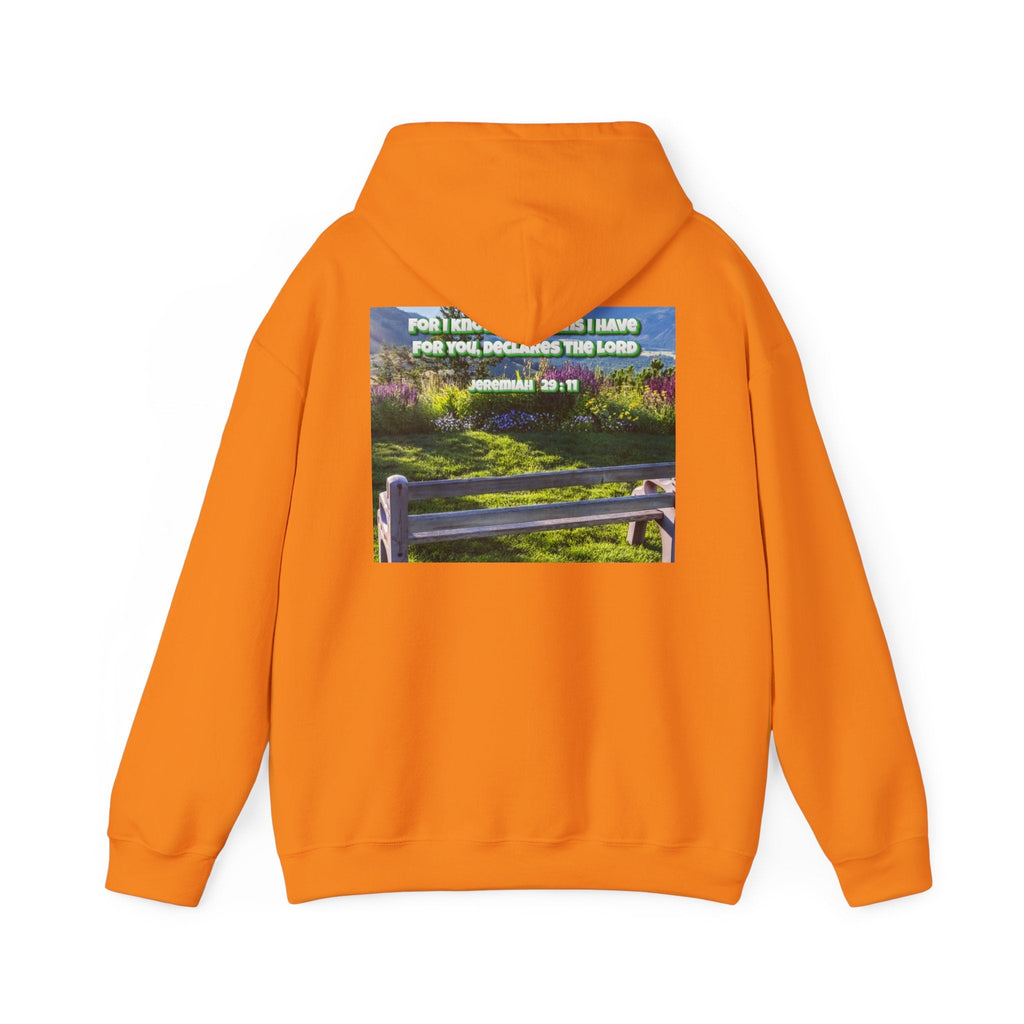Bible Verse Unisex Heavy Blend™ Hooded Sweatshirt - Jeremiah 29 : 11 Printify
