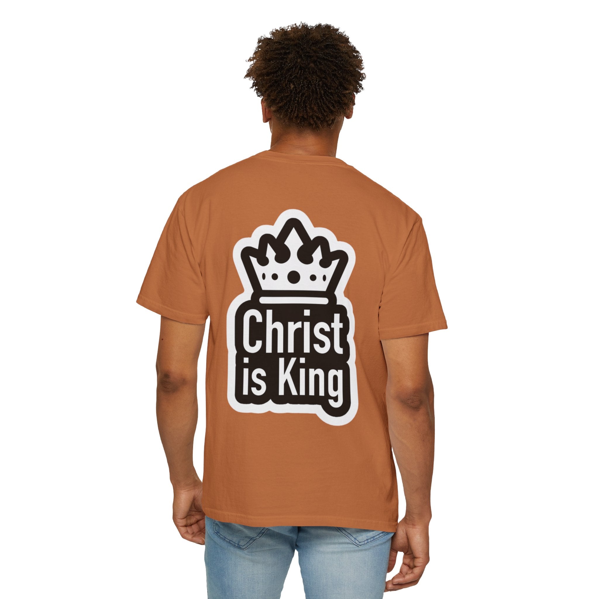 Christ is King T-Shirt – Bold Crown & Cross Christian Tee for Unashamed Faith Printify