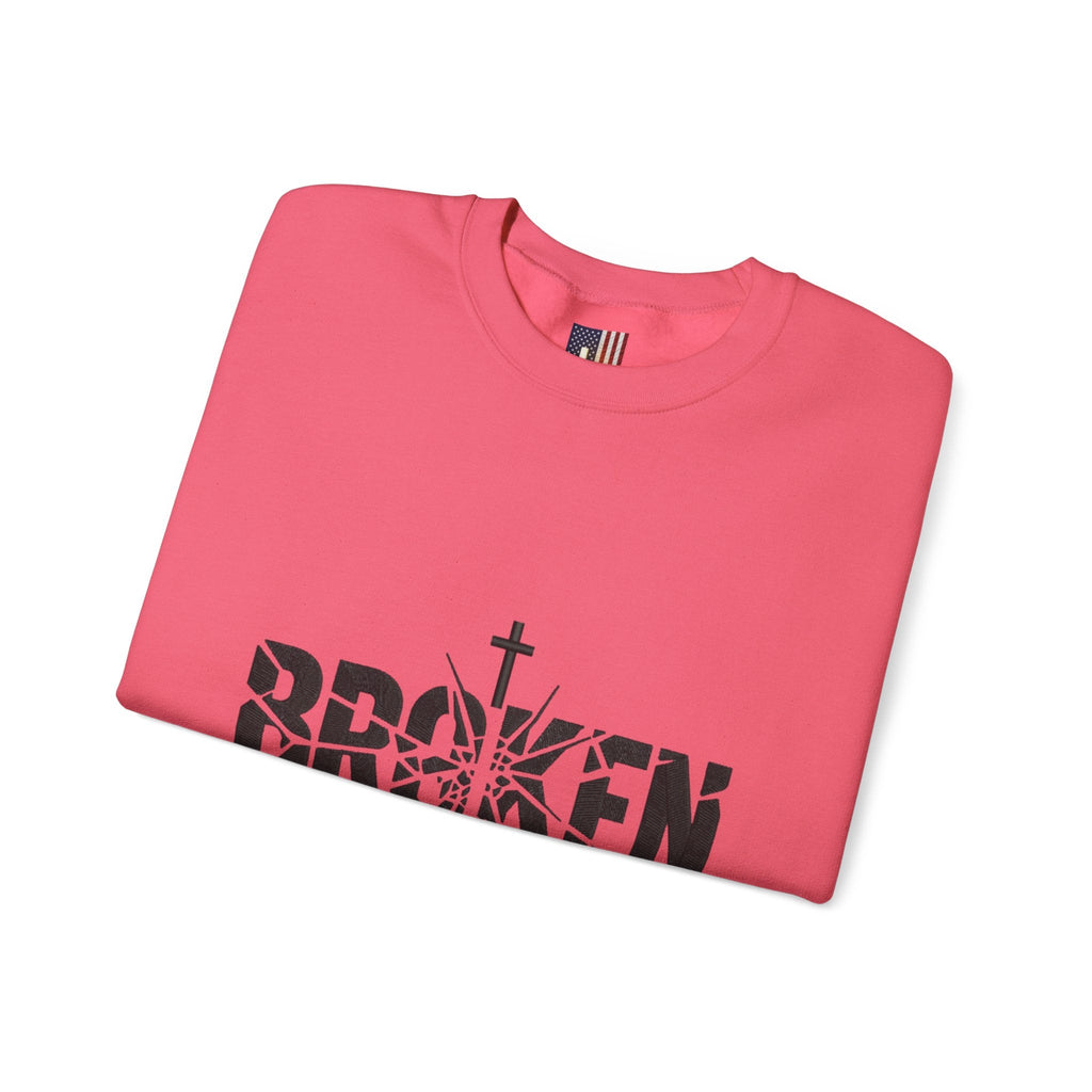 Broken But Chosen Crewneck Sweatshirt Printify