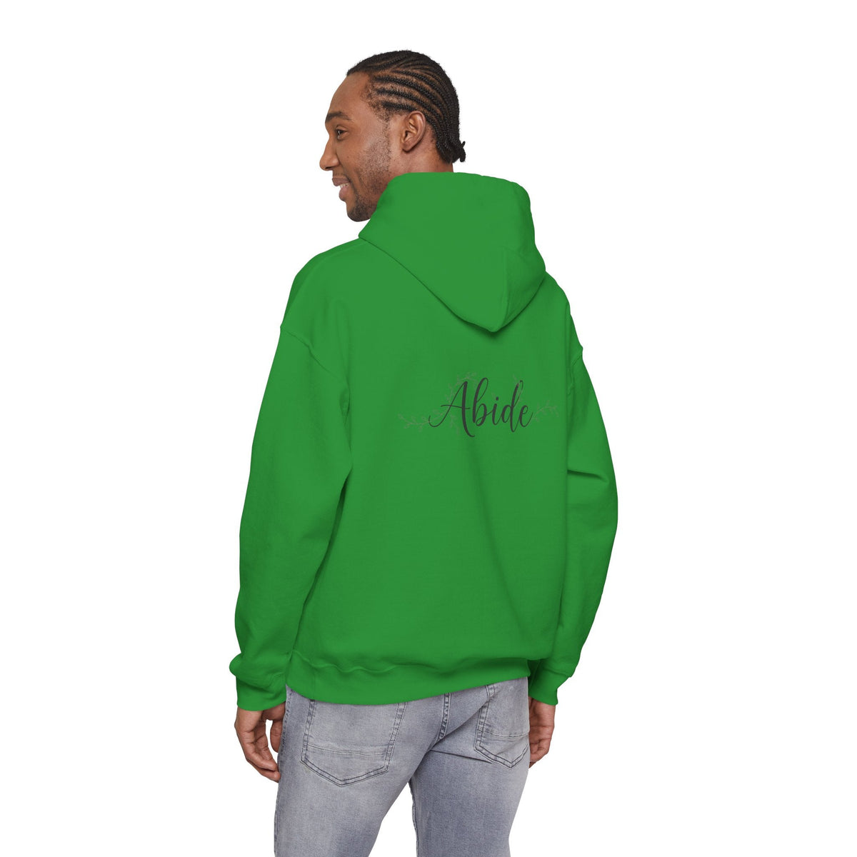 Abide Hoodie – Vine Wrapped John 15:5 Christian Hoodie for Cozy Devotion Printify