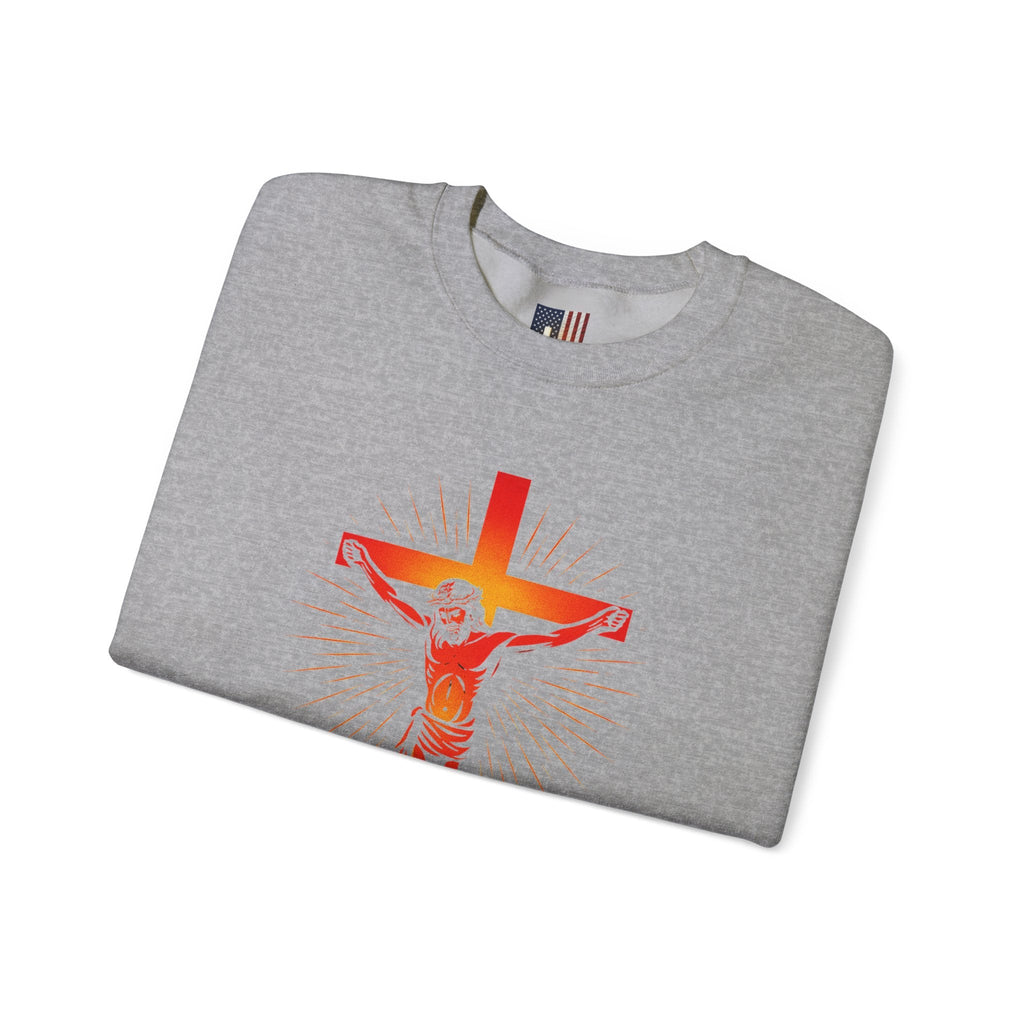 Unashamed Sweatshirt – Romans 1:16 Crucifixion Christian Sweatshirt for Bold Unwavering Faith Printify