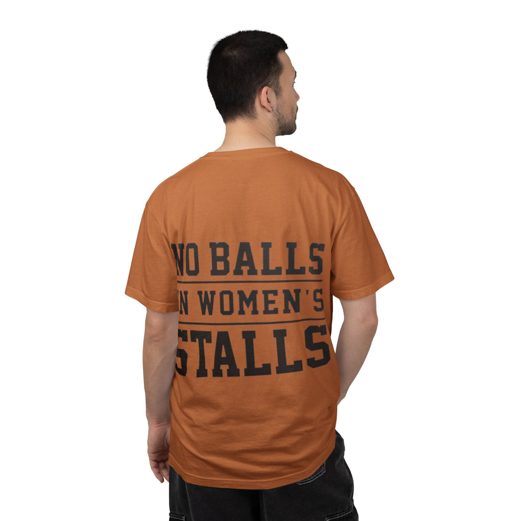 No Balls in Women’s Stalls Graphic Tee — Uplifted Sports Vibe T-Shirt Printify